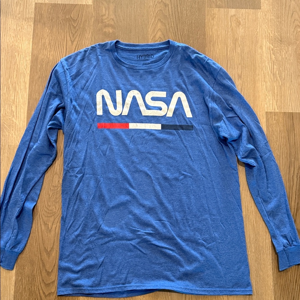 PacSun Blue NASA Long Sleeve Tee